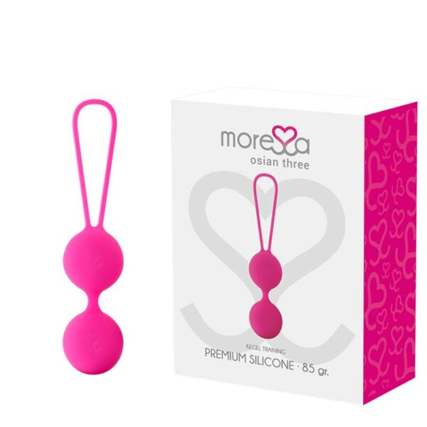 imagen MORESSA - OSIAN THREE ENTRENAMIENTO SUELO PELVICO 85 gr PREMIUM SILICONA ROSA