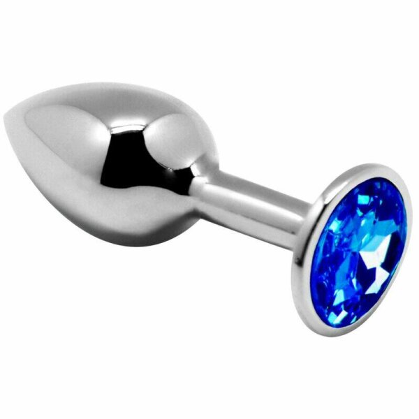 imagen ALIVE - ANAL PLEASURE MINI PLUG METAL AZUL TALLA S