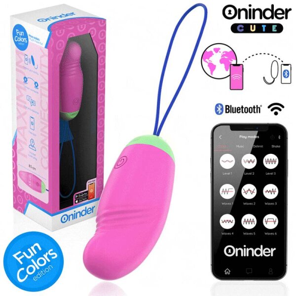 imagen ONINDER CUTE - LOVE PLEASURE HUEVO VIBRO-ROTADOR 360 SILICONA - APP MUNDIAL GRATUITA