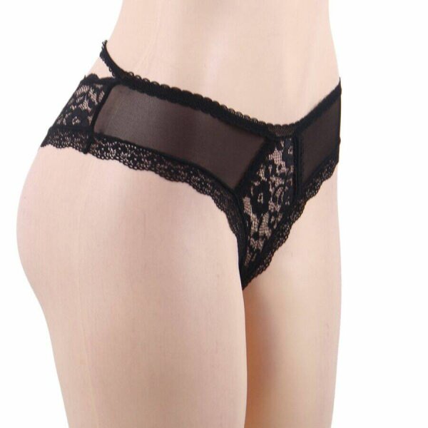 imagen QUEEN LINGERIE - PANTIES DE ENCAJE FLORAL S/M