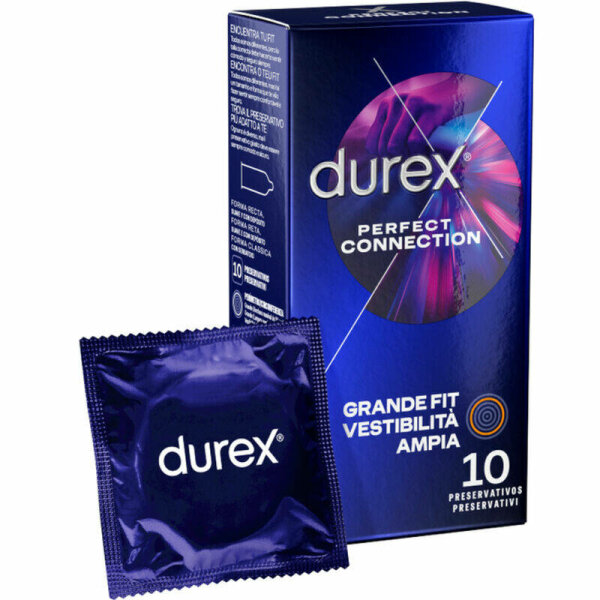 imagen DUREX - PERFECT CONNECTION EXTRA LUBRICACION SILICONA 10 UNIDADES