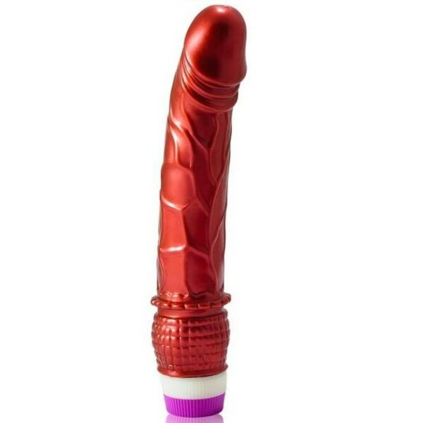 imagen BAILE - VIBRADOR ROJO REALISTICO 23 CM