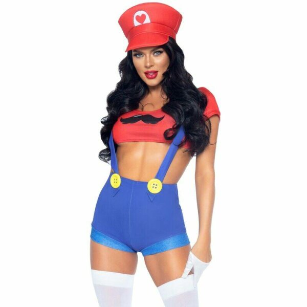 imagen LEG AVENUE - DISFRAZ SEXY MARIO BROS ROJO/AZUL S