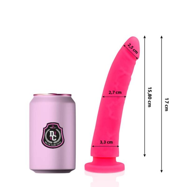 imagen DELTA CLUB - DILDO REALISTA ROSA SILICONA MEDICA 17 CM -O- 3 CM