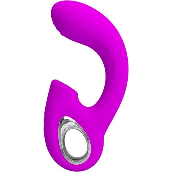 imagen PRETTY LOVE - SIBEL VIBRADOR PUNTO G + ESTIMULADOR CLÍTORIS 10 VIBRACIONES MORADO