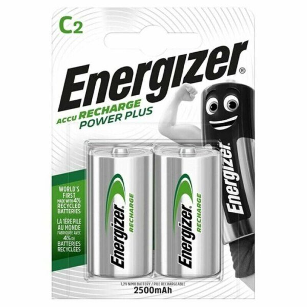 imagen ENERGIZER - POWER PLUS PILA RECARGABLE HR14 C 2500mAh BLISTER*2