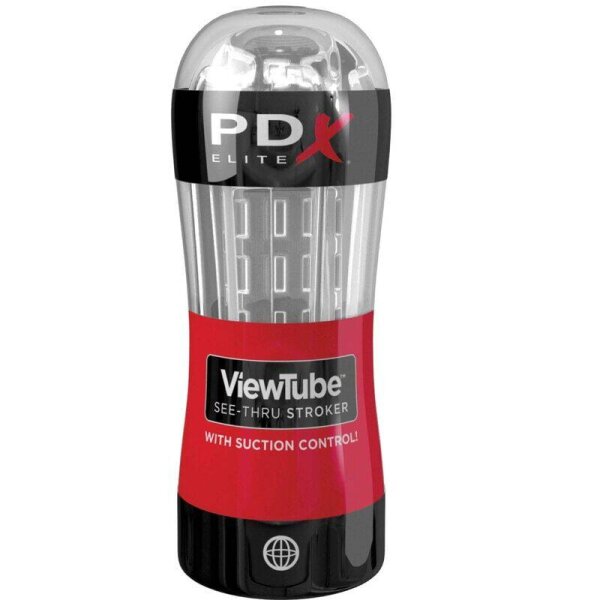 imagen PDX ELITE - MASTURBADOR STROKER VIEWTUBE CONTROL ONDAS ESTIMULADORAS TRANSPARENTE