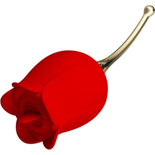 imagen PRETTY LOVE - ROSE LOVER ROSA ESTIMULADORA DE CLÍTORIS 12 VIBRACIONES ROJO