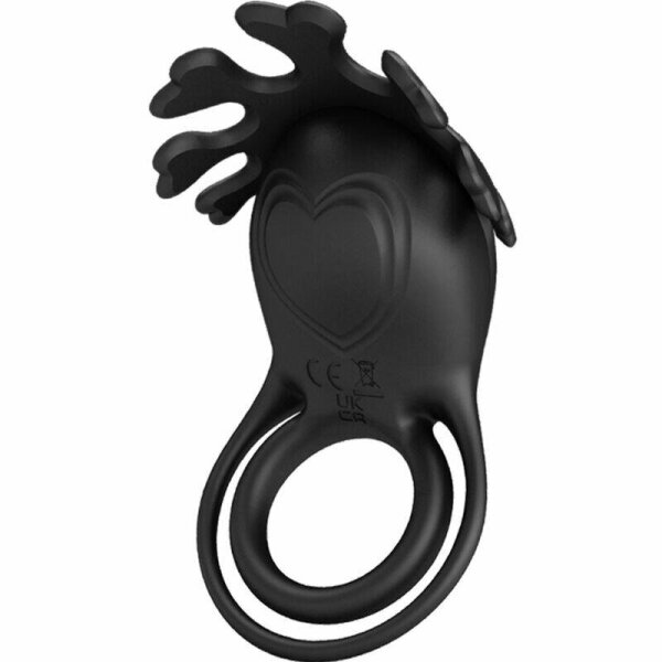 imagen PRETTY LOVE - RUBEN ANILLO VIBRADOR 7 VIBRACIONES SILICONA NEGRO