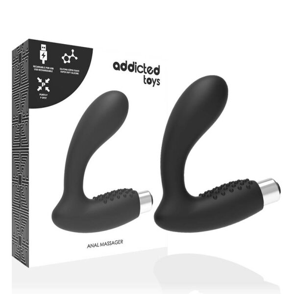 imagen ADDICTED TOYS - VIBRADOR PROSTTICO RECARGABLE MODEL 5 - NEGRO