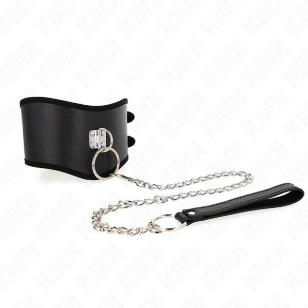 imagen KINK - COLLAR CON CORREA 65 CM ANCHO NEGRO AJUSTABLE 40-55 CM X 10 CM