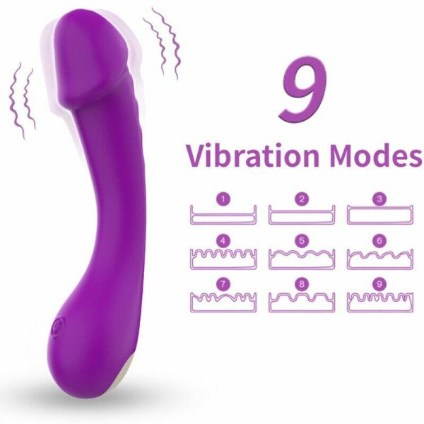 imagen ARMONY - DILDO VIBRADOR PUNTO G SILICONA VIOLETA