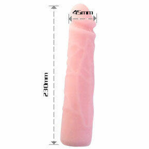imagen BAILE - DILDO SILICONA TACTO PIEL REALISTICO 23 CM