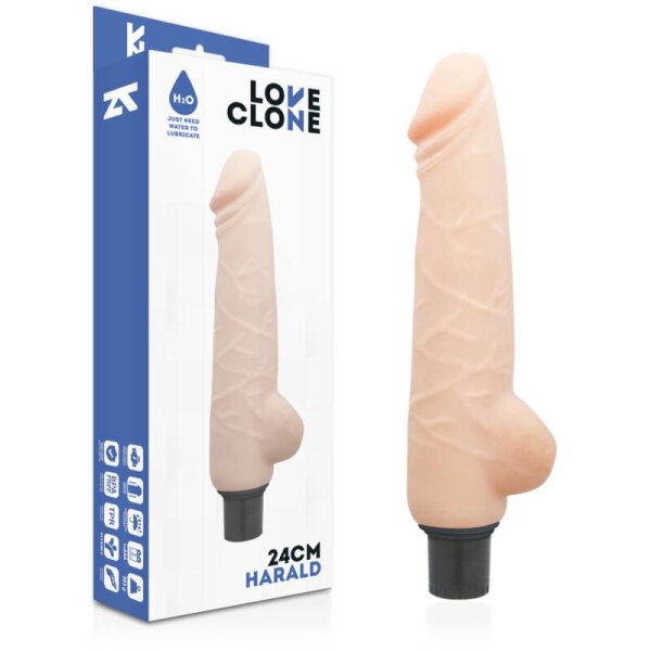 imagen LOVECLONE - HARALD VIBRADOR REALISTICO SELF LUBRICATION 24 CM -O- 4 CM