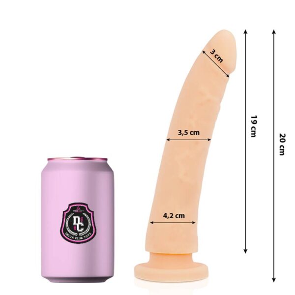 imagen DELTA CLUB - DILDO REALISTA NATURAL SILICONA MEDICA 20 CM -O- 4 CM