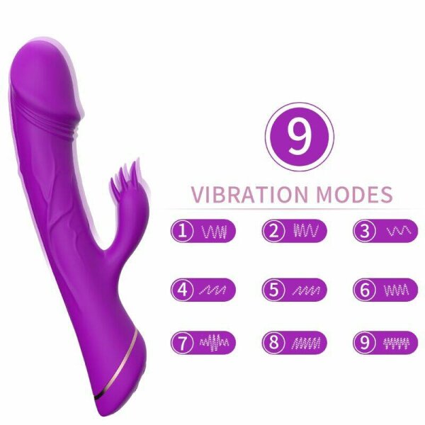 imagen ARMONY - DILDO VIBRADOR RABBIT SILICONA VIOLETA