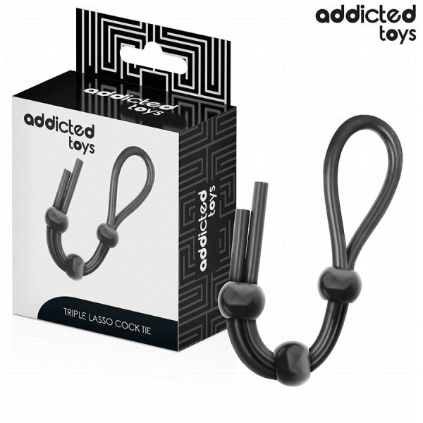 imagen ADDICTED TOYS - CUERDA SILICONA PARA EL PENE DE LAZO TRIPLE
