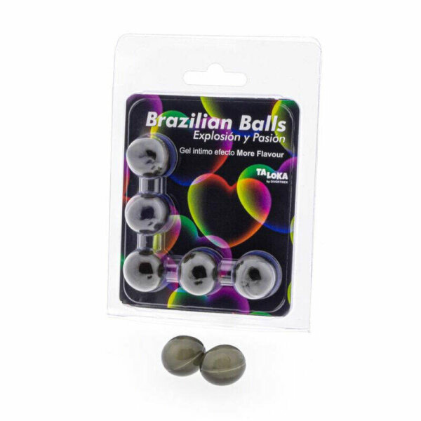 imagen TALOKA - BRAZILIAN BALLS GEL EXCITANTE EFECTO MORE FLAVOUR 5 BOLAS
