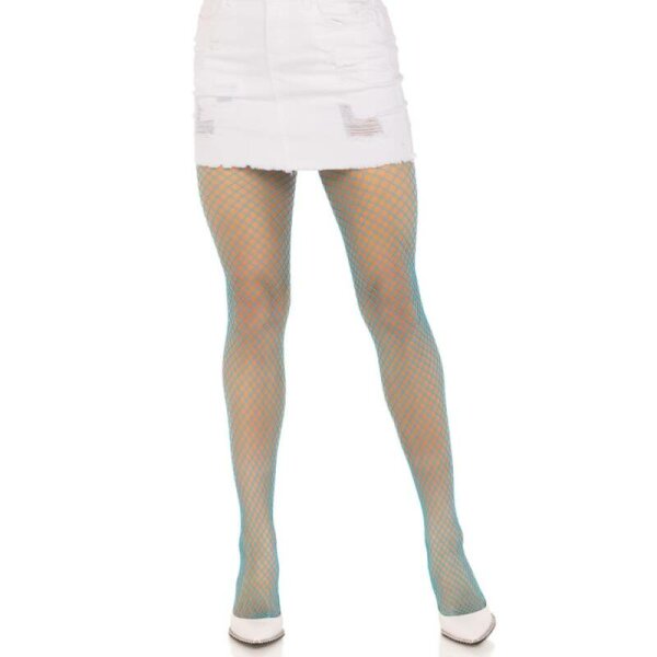 imagen LEG AVENUE - PANTIMEDIAS REJILLA LYCRA AZUL