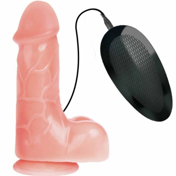imagen BAILE - VIBRADOR REALISTICO BARBARA NATURAL 21 CM