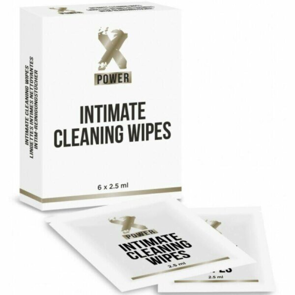 imagen XPOWER - INTIMATE CLEANING WIPES TOALLITAS LIMPIEZA INTIMA 6 UNIDADES