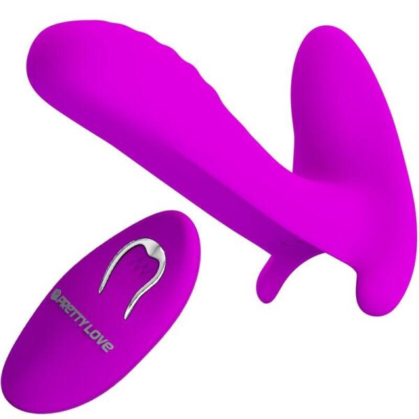 imagen PRETTY LOVE - MASAJEADOR & VIBRADOR 12 VIBRACIONES CONTROL REMOTO MORADO
