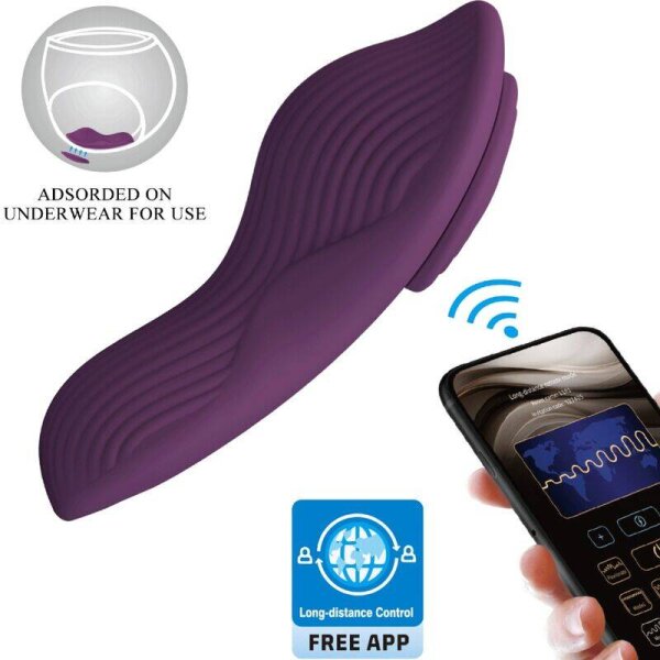 imagen PRETTY LOVE - MANE MASAJEADOR LAY ON CLÍTORIS 10 VIBRACIONES CONTROL REMOTO MORADO