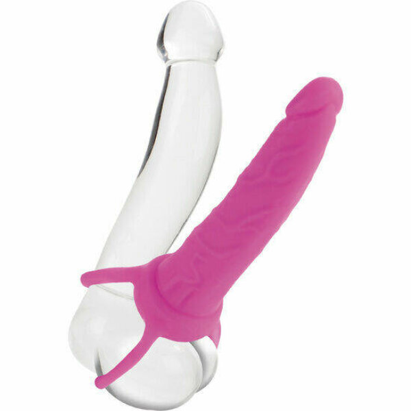 imagen CALEXOTICS - DUAL PENETRATOR DILDO CON ARNES ROSA