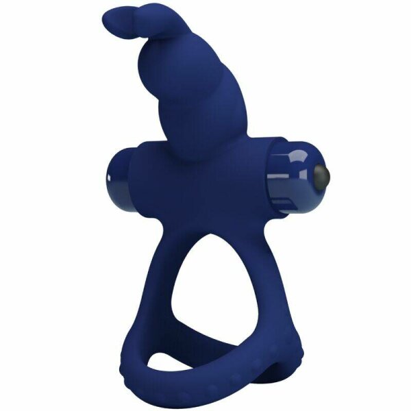 imagen PRETTY LOVE - LUCHITO DOBLE ANILLO VIBRADOR RABBIT AZUL