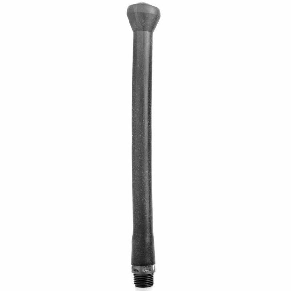 imagen ALL BLACK - DUCHA ANAL SILICONA SISTEMA STOPPER 27 CM