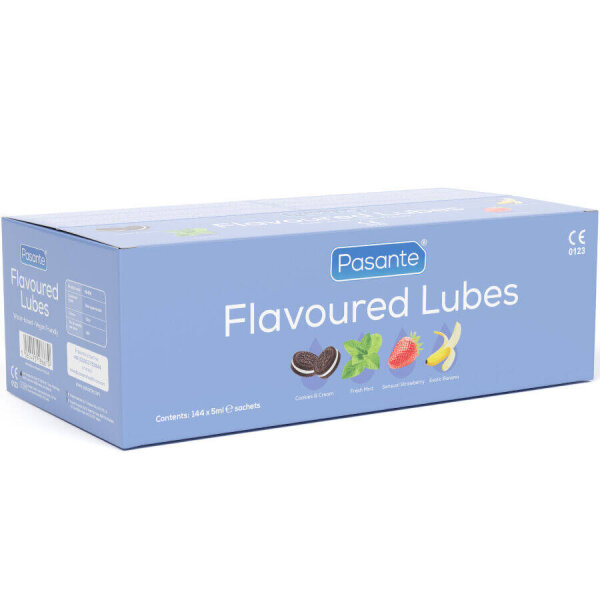 imagen PASANTE - LUBRICANTES SABORES CAJA 144 UNIDADES 5 ML