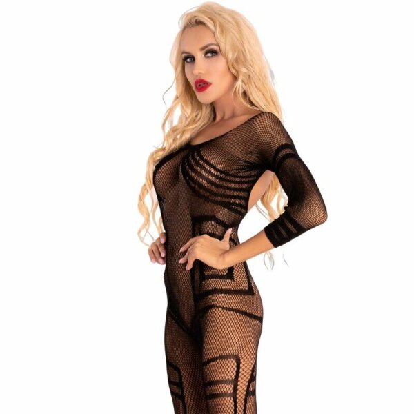 imagen LIVCO CORSETTI FASHION - MONATA LC 17325 BODYSTOCKING CROTCHLESS NEGRO S/L