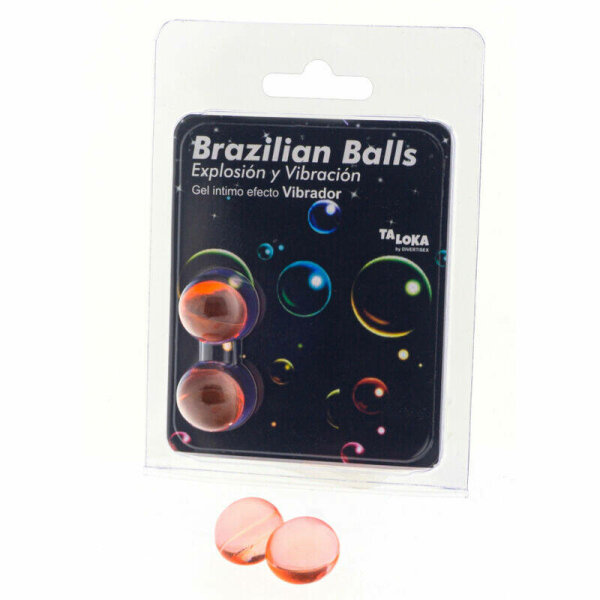 imagen TALOKA - BRAZILIAN BALLS GEL EXCITANTE EFECTO VIBRACIÓN 2 BOLAS