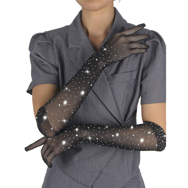 imagen SUBBLIME - 957469 GUANTES TRANSPARENTES CON BRILLO NEGRO S/M