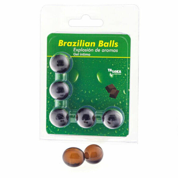 imagen TALOKA - BRAZILIAN BALLS GEL ÍNTIMO CHOCOLATE 5 BOLAS