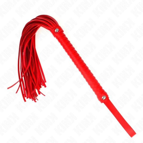 imagen KINK - LÁTIGO CON MANGO TEXTURIZADO ROJO 48.5 CM