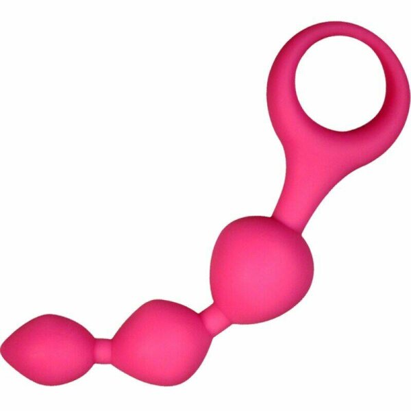 imagen ALIVE - TRIBALL BOLAS ANALES SILICONA ROSA 15 CM