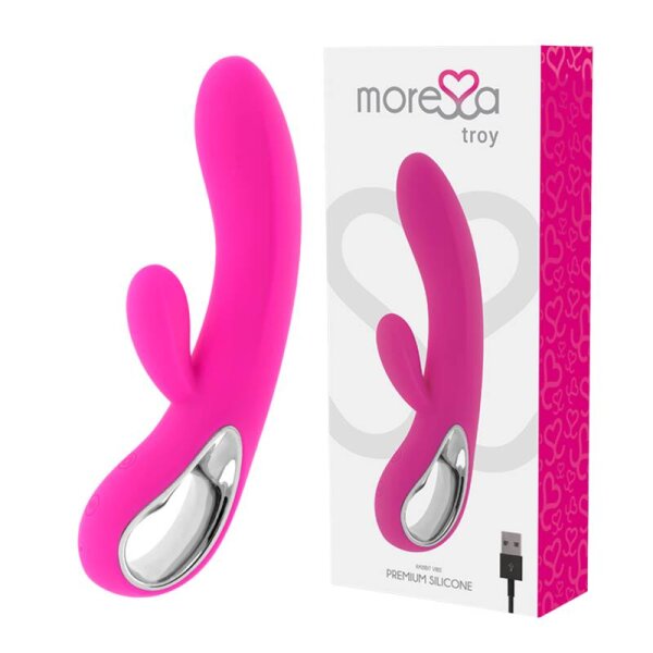 imagen MORESSA - TROY MASAJEADOR PUNTO G Y CLITORIS PREMIUM SILICONE RECARGABLE