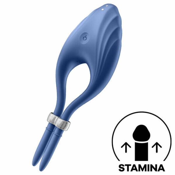 imagen SATISFYER - DUELIST ANILLO VIBRADOR AZUL