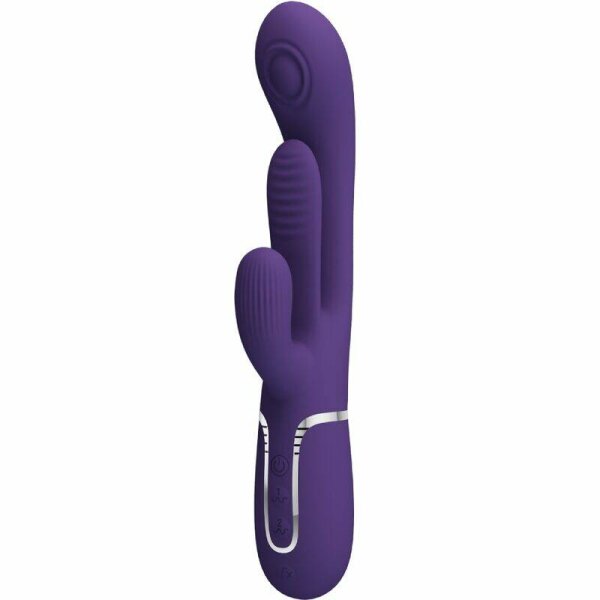 imagen PRETTY LOVE - SHANIA TRIPLE VIBRADOR RABBIT MULTIFUNCIÓN MORADO