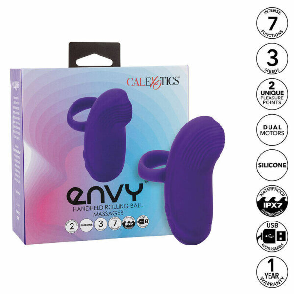 imagen CALEXOTICS - ENVY MASAJEADOR DE BOLA RODANTE 7 VIBRACIONES MORADO