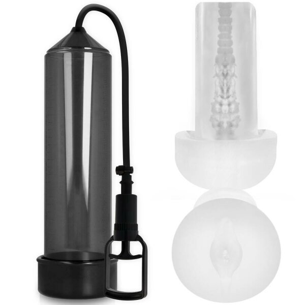 imagen PUMP ADDICTED - BOMBA ERECCIÓN RX7 NEGRO CON MASTURBADOR