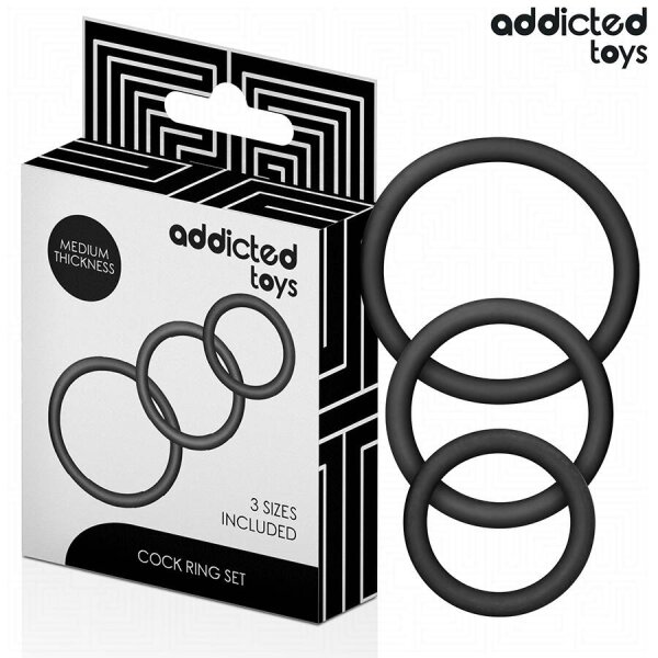 imagen ADDICTED TOYS - SET DE ANILLOS SILICONA MODELO 2