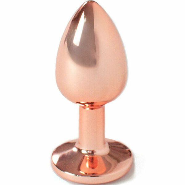 imagen SECRETPLAY - METAL BUTT PLUG ORO ROSA TALLA S 7 CM