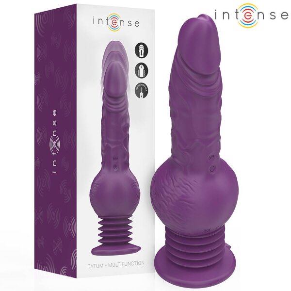 imagen INTENSE - TATUM VIBRADOR MULTIFUNCIÓN CON VIBRACIÓN UP AND DOWN 24 CM MORADO