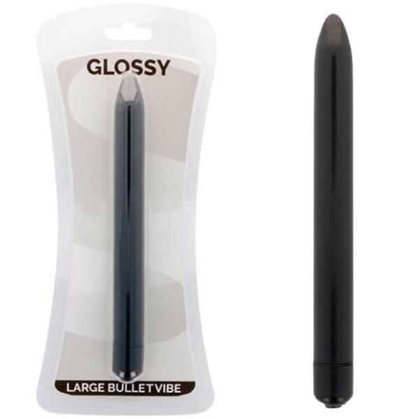 imagen GLOSSY - SLIM VIBRADOR NEGRO