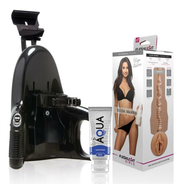 imagen FLESHLIGHT - ELIZA IBARRA VAGINA + UNIVERSAL LAUNCH + LUBRICANTE AQUA QUALITY 50 ML