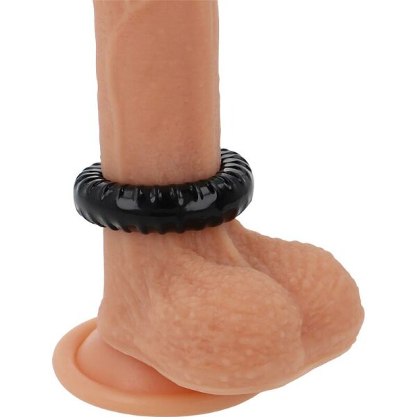 imagen POWERING - SUPER FLEXIBLE Y RESISTENTE ANILLO PENE  4.5CM PR07 NEGRO