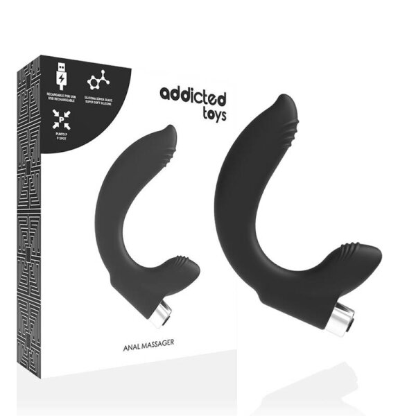 imagen ADDICTED TOYS - VIBRADOR PROSTTICO RECARGABLE MODEL 7 - NEGRO