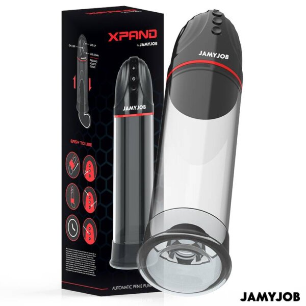 imagen JAMYJOB - XPAND BOMBA AUTOMÁTICA 3 NIVELES DE ONDAS ESTIMULADORAS GRIS